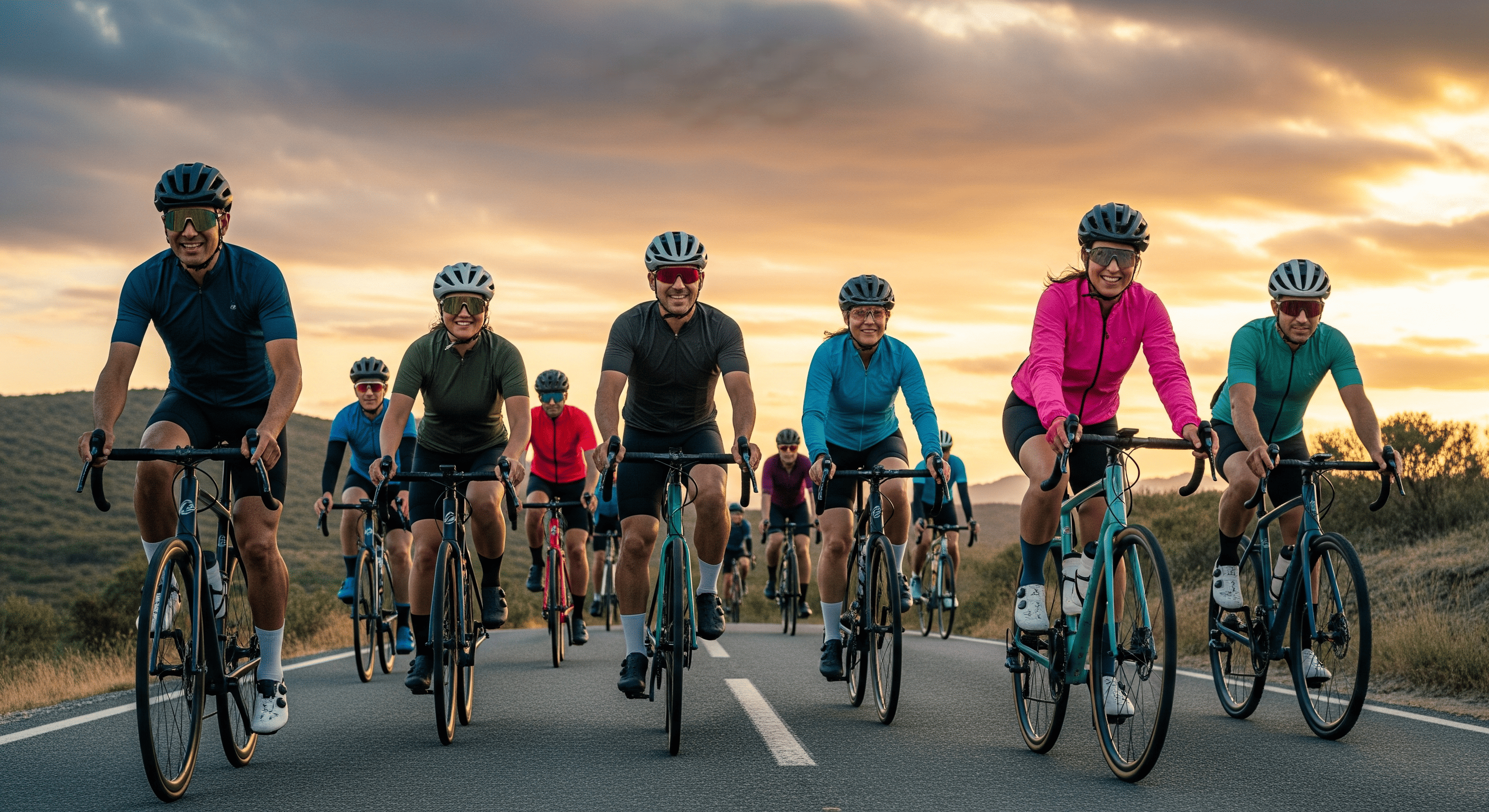 Cyclist on a bike